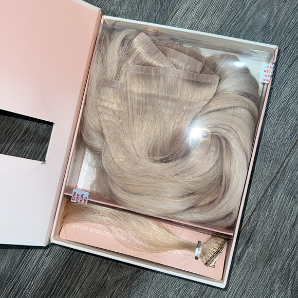 Glam Seamless Invisi Clip In 22" Rooted Vanilla Creme Highlights 23/1001 - Picture 12 of 12